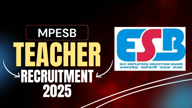 MPESB Teacher Recruitment
